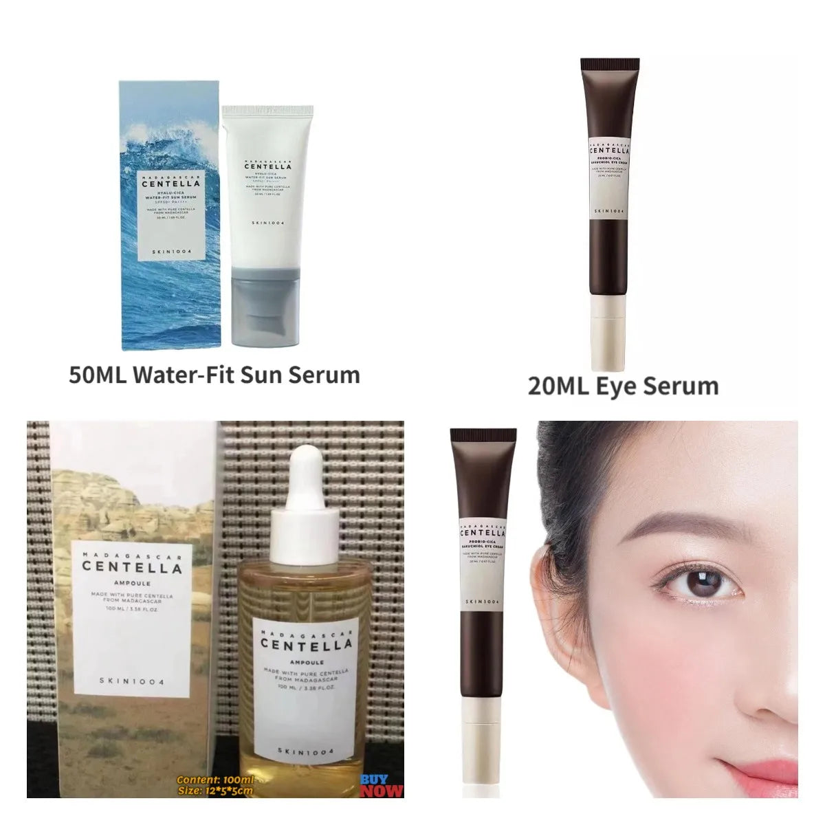 50/100ML Centella Asiatica Moisturizing Essence Moisturizing Water Repair Relieve Acne Brighten Skin Wrinkle Removal Anti-Aging