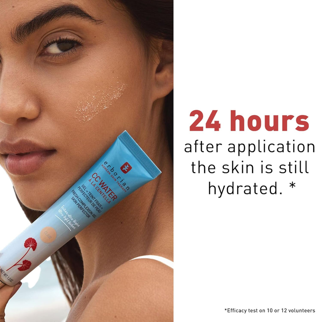 Erborian - CC Agua Con Centella Asiática - Tratamiento Facial Perfeccionador De Pieles Teñidas Con Ácido Hialurónico - Efecto Hidratante Y Suavizante - Tratamiento Cosmético Coreano