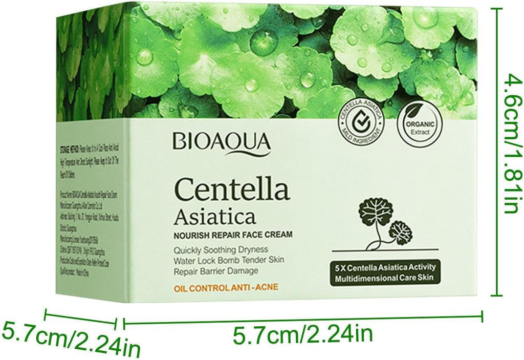 Crema Facial Centella Asiatica - Crema Facial Hidratante, Reparadora Para Mujer | Crema Hidratante 50 G, Crema Reafirmante Para La Piel Para Mujeres Que Repara La Centella Asiática