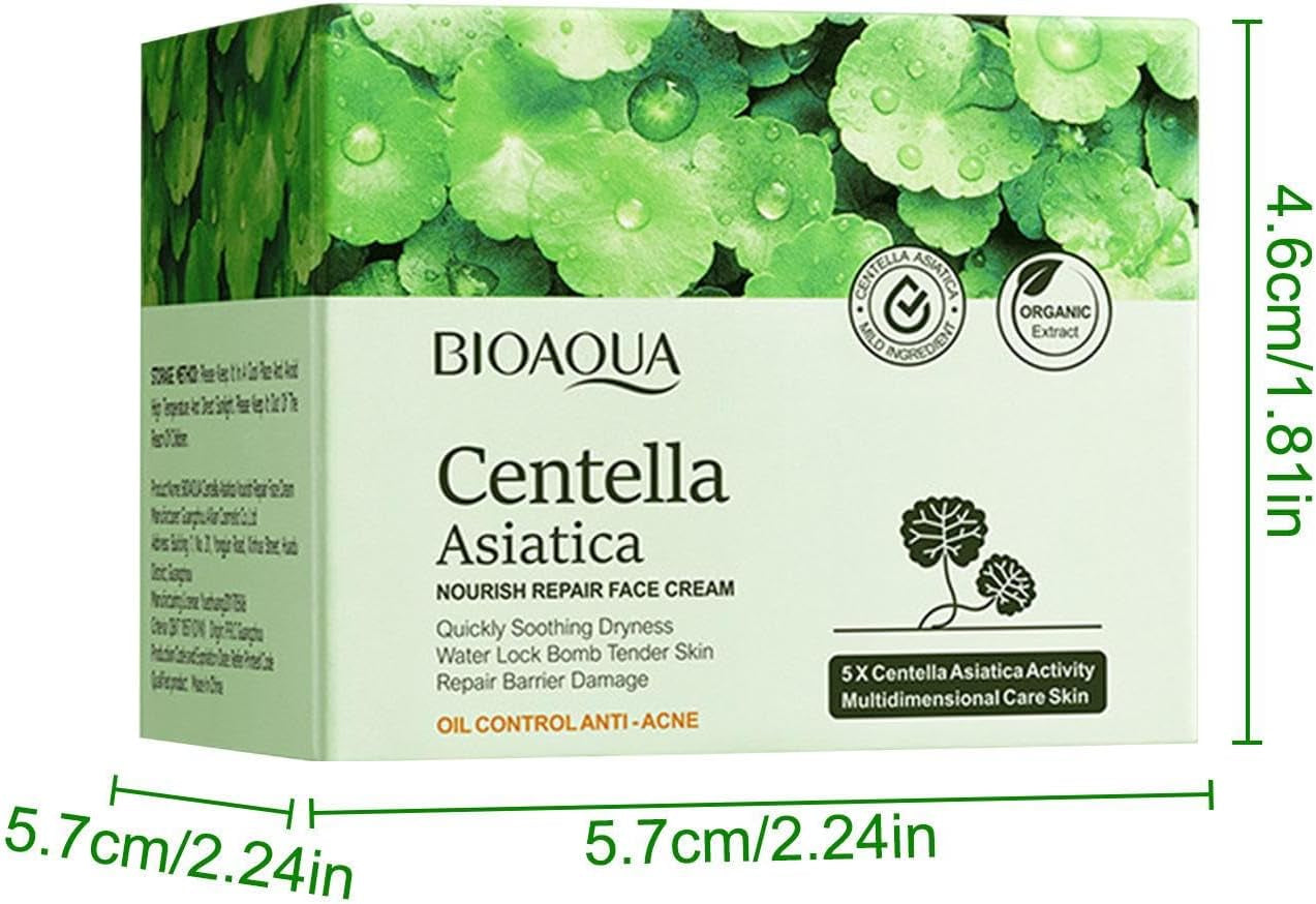 Crema Facial Centella Asiatica - Crema Facial Hidratante, Reparadora Para Mujer | Crema Hidratante 50 G, Crema Reafirmante Para La Piel Para Mujeres Que Repara La Centella Asiática