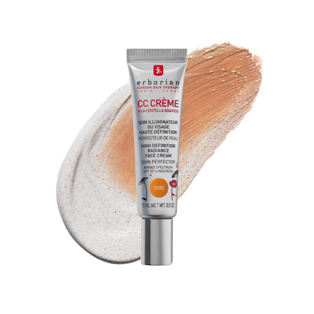 Erborian - Centella Asiatica CC Cream - Tratamiento Iluminador Y Maquillaje Para La Piel De Alta Definición - Tratamiento Facial Cosmético Coreano Con SPF 25