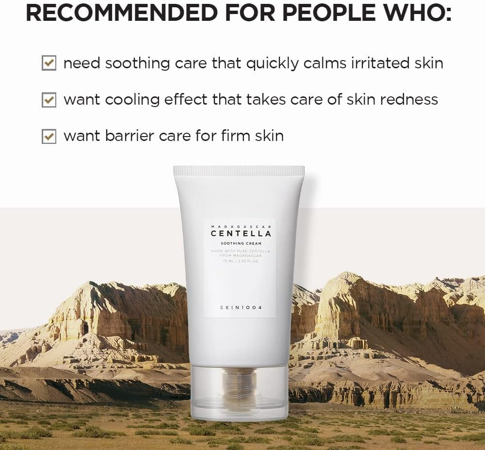 - Madagascar Centella Soothing Cream - 75Ml