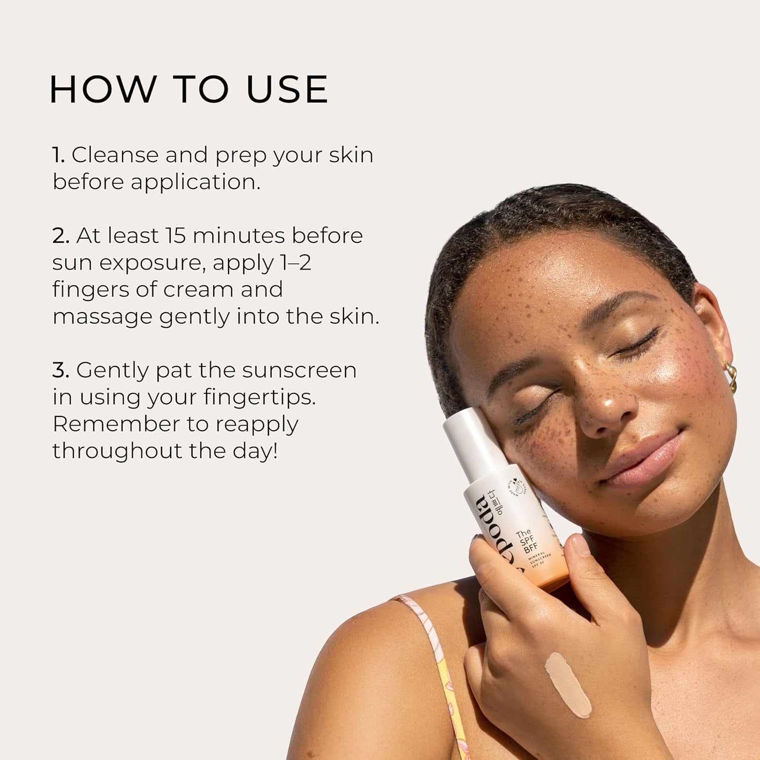 Yepoda the SPF BFF, Protector Solar Mineral Con Color De Amplio Espectro FPS 50 PA+++, Protector Y Nutritivo, Crema Solar Vegana Coreana Para Todo Tipo De Pieles, 50 Ml