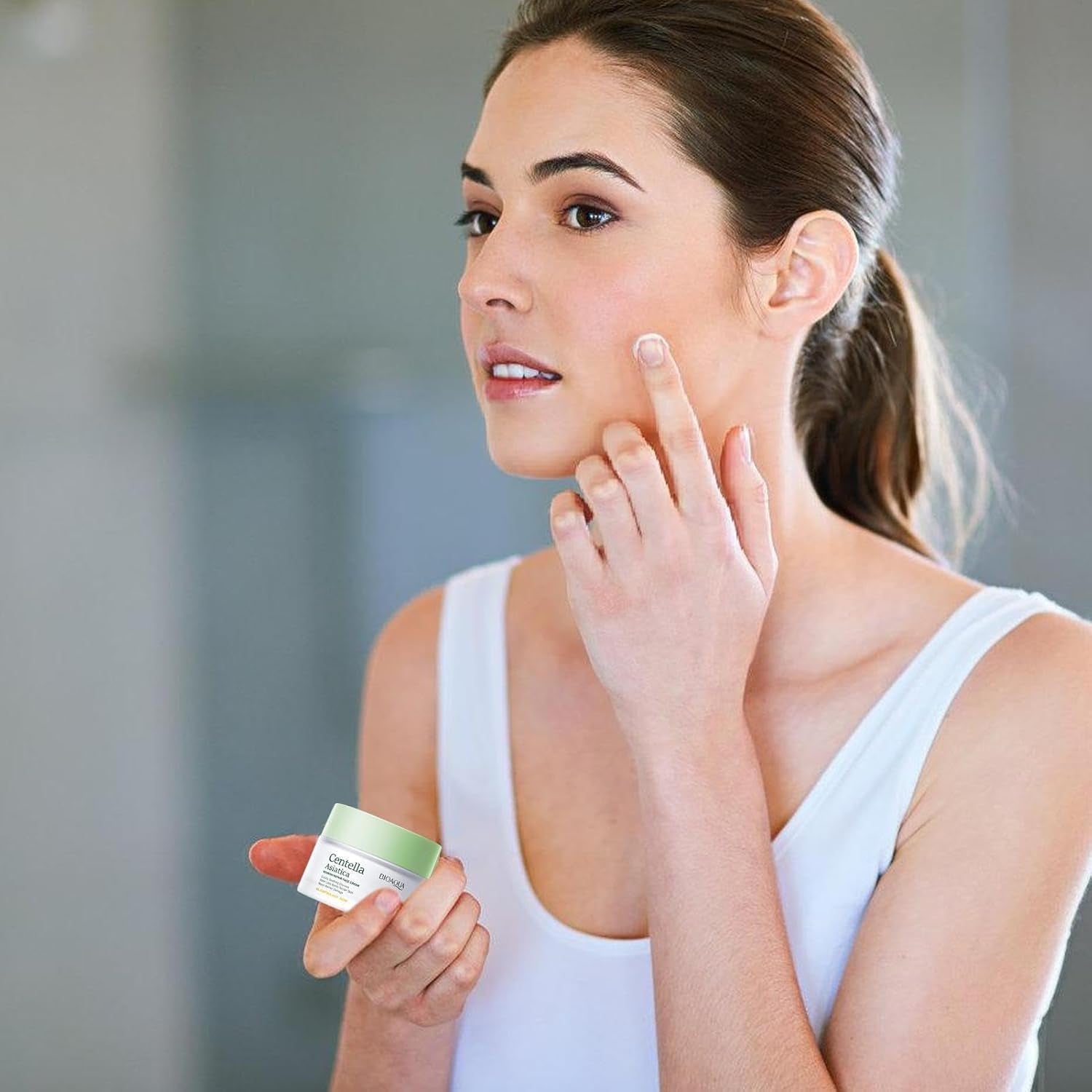 Crema Facial Centella Asiatica - Crema Facial Hidratante, Reparadora Para Mujer | Crema Hidratante 50 G, Crema Reafirmante Para La Piel Para Mujeres Que Repara La Centella Asiática